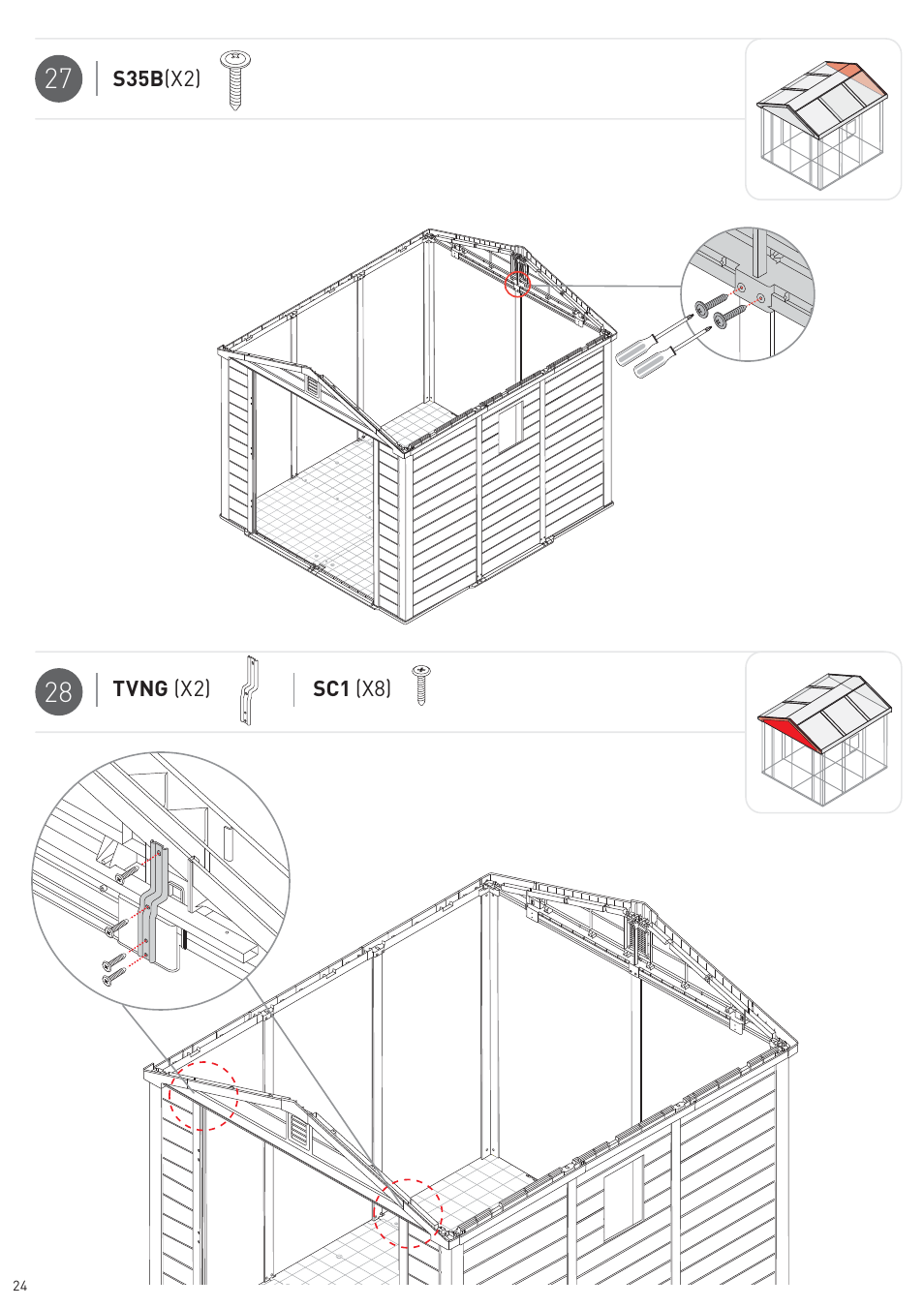 Keter Infinity 8X9 NG User Manual | Page 26 / 64