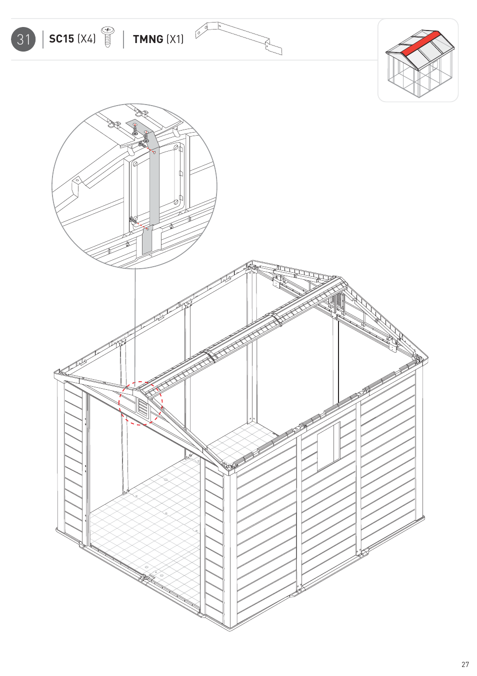 Keter Infinity 8X9 NG User Manual | Page 29 / 64