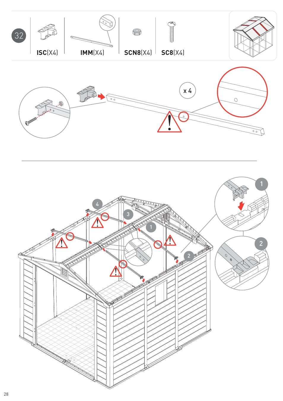 Keter Infinity 8X9 NG User Manual | Page 30 / 64