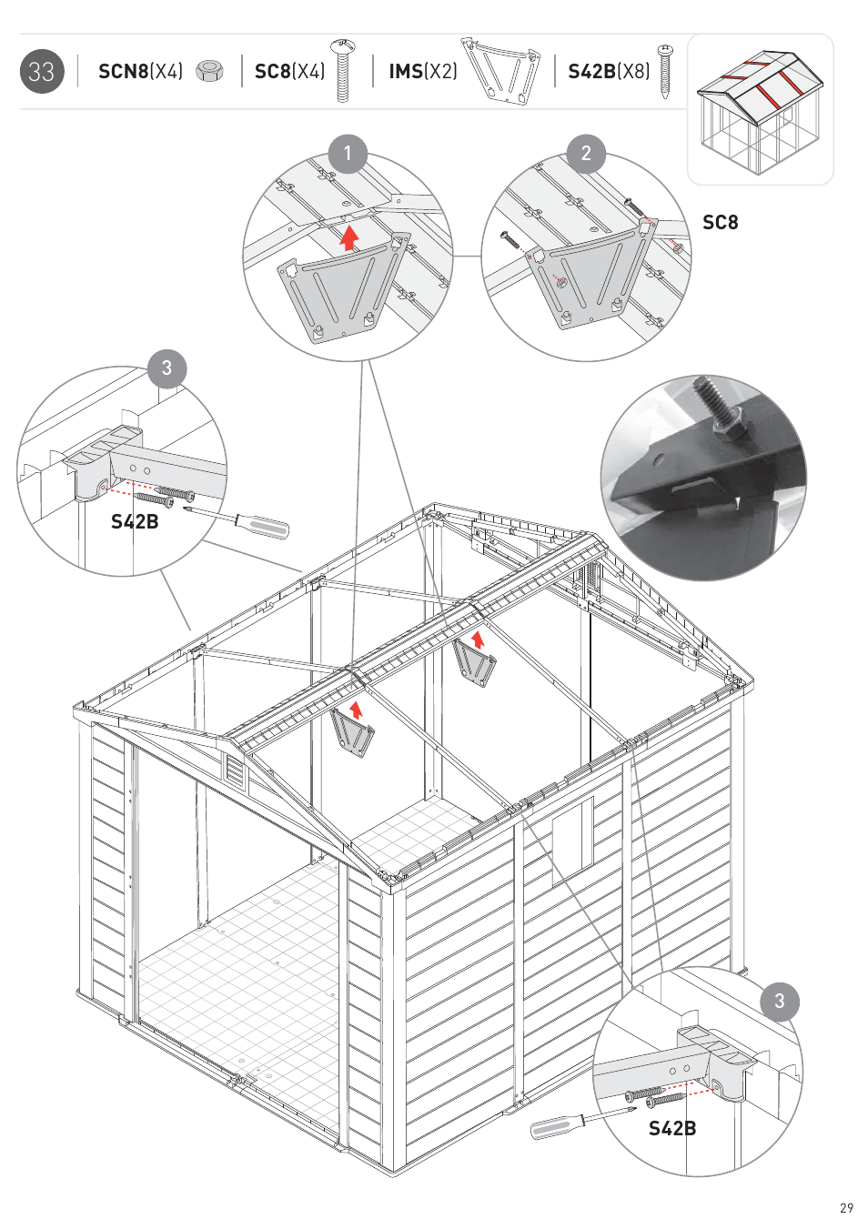 Keter Infinity 8X9 NG User Manual | Page 31 / 64