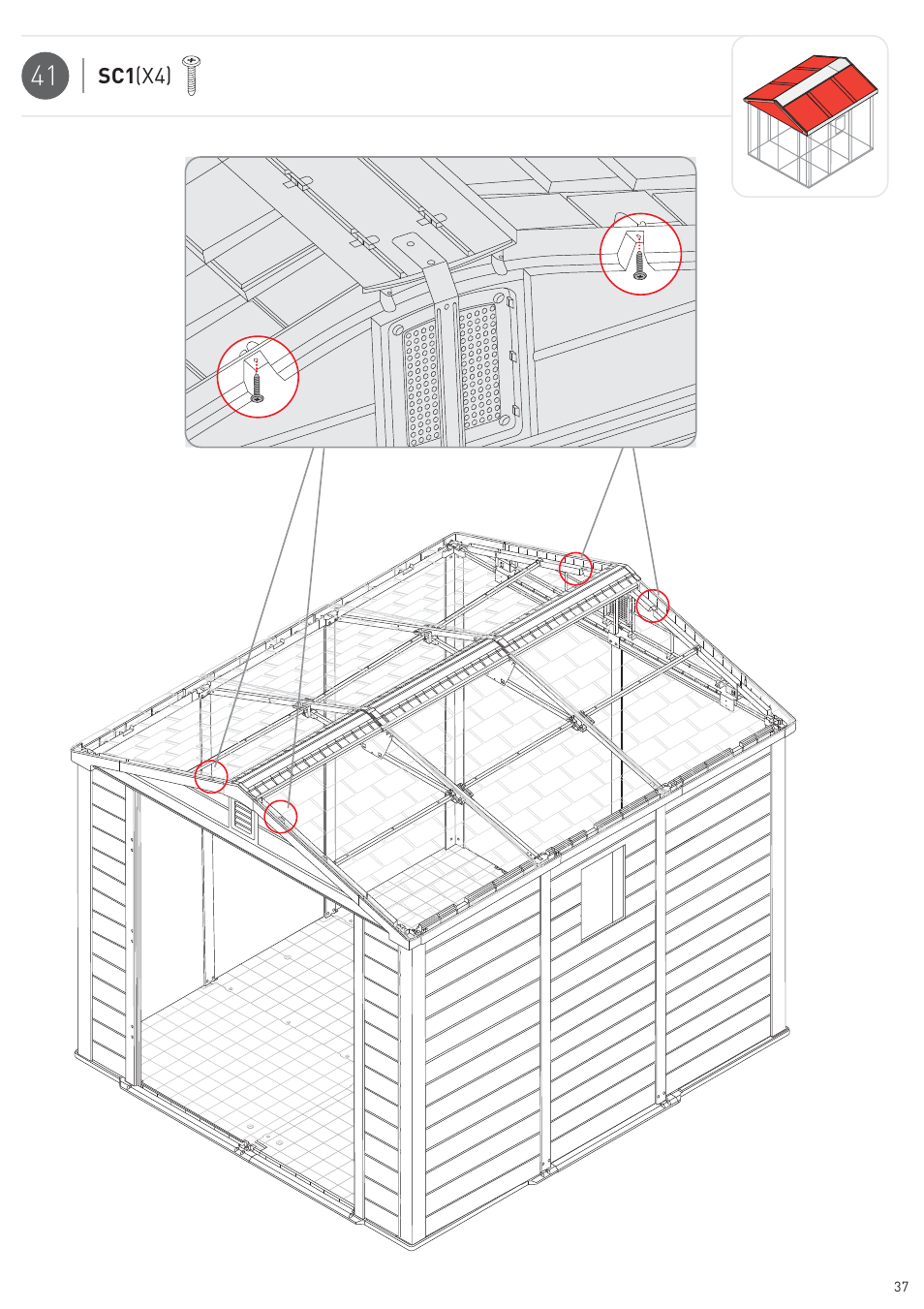 Keter Infinity 8X9 NG User Manual | Page 39 / 64