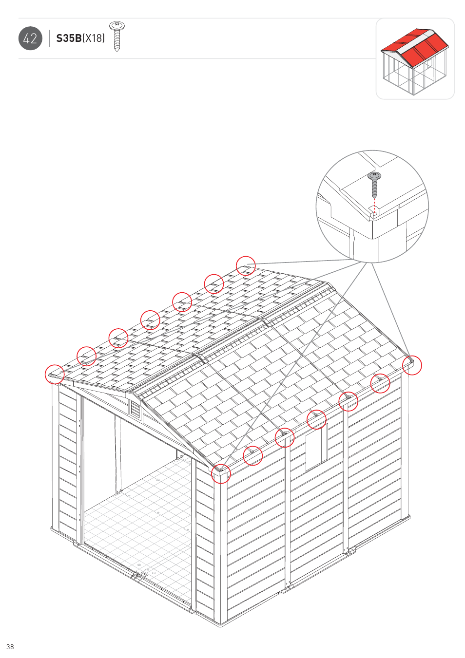 Keter Infinity 8X9 NG User Manual | Page 40 / 64