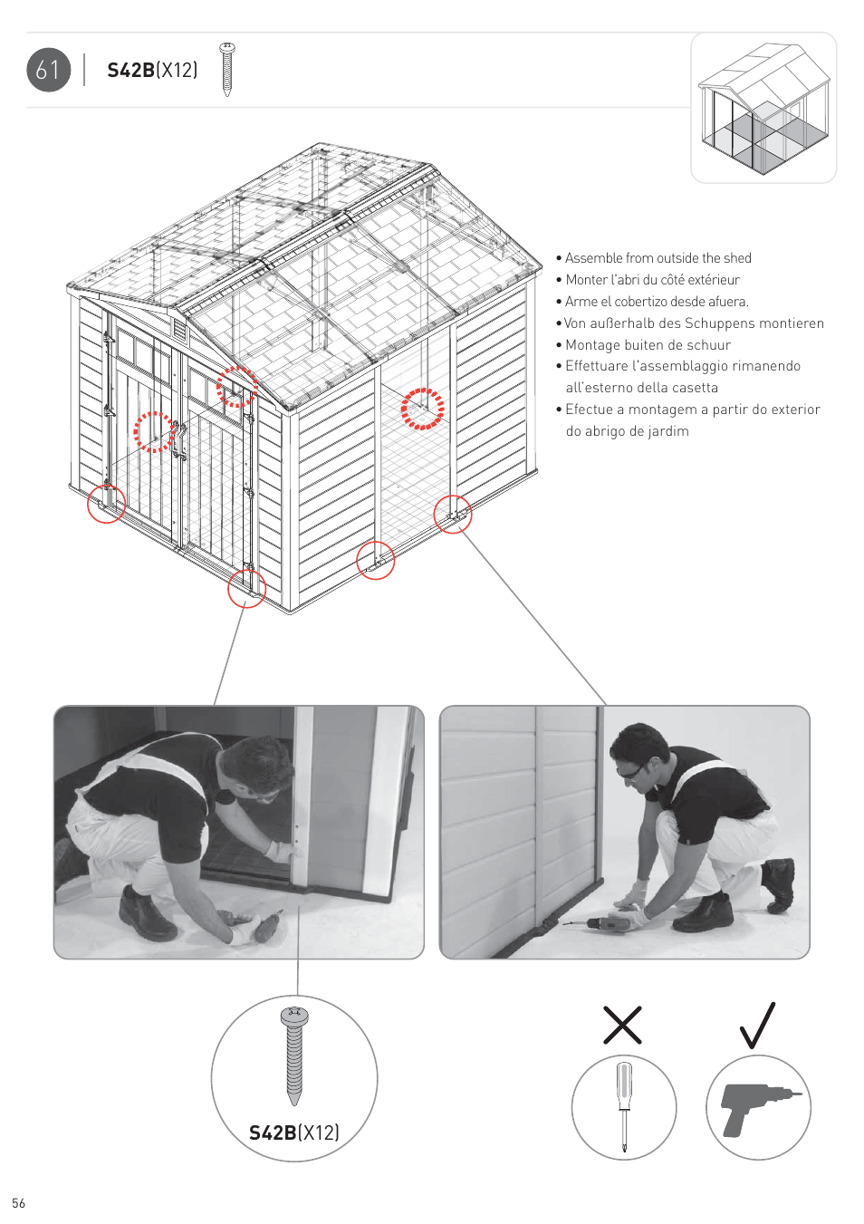 Keter Infinity 8X9 NG User Manual | Page 58 / 64