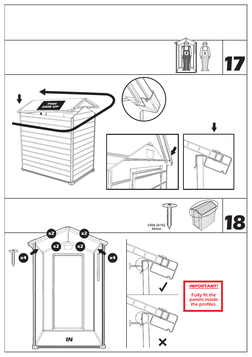 Keter Manor 4X6 User Manual | Page 16 / 19