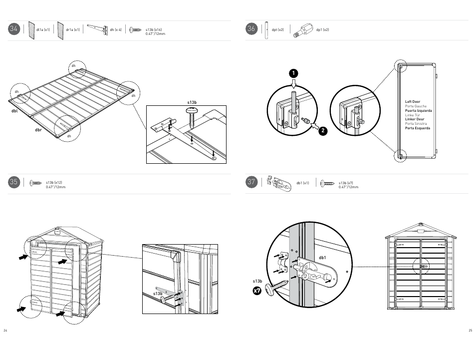 Keter Manor 6X3DD User Manual | Page 13 / 17