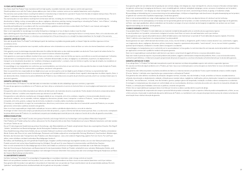 Keter Manor 6X3DD User Manual | Page 16 / 17