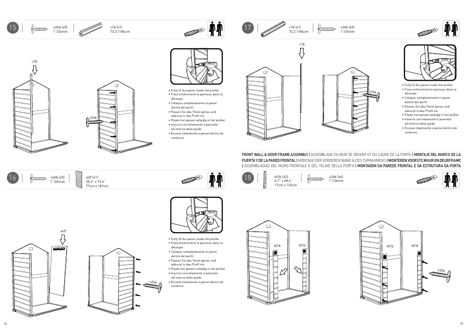 Keter Manor 6X3DD User Manual | Page 8 / 17