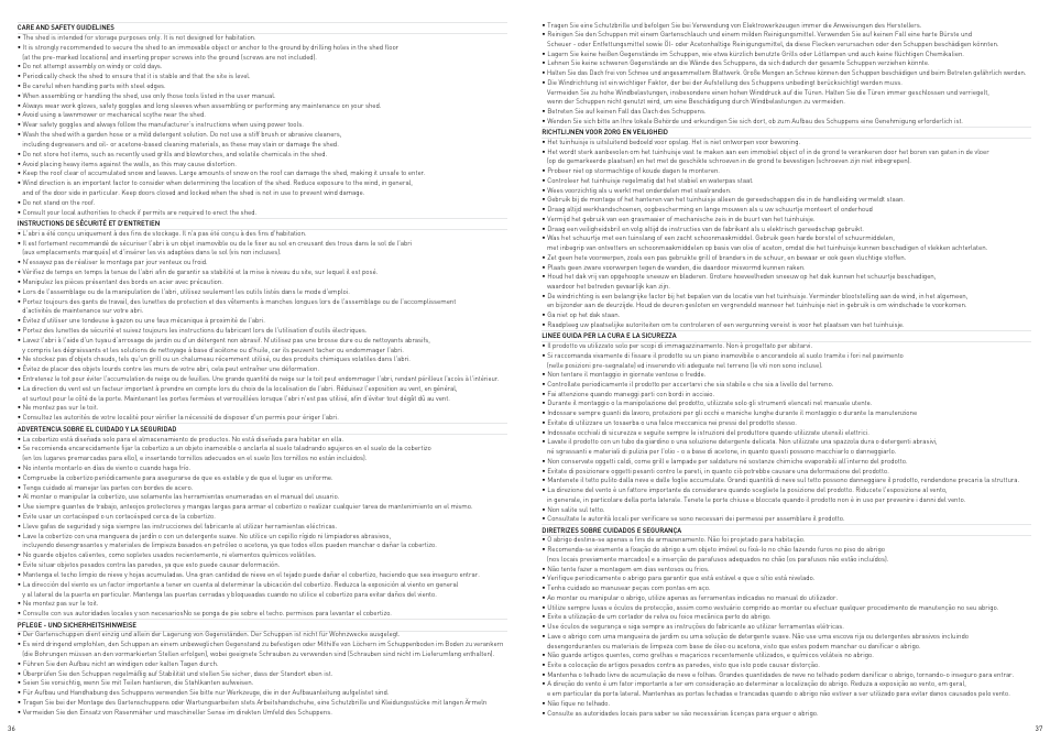 Keter Manor 6X8DD User Manual | Page 19 / 21