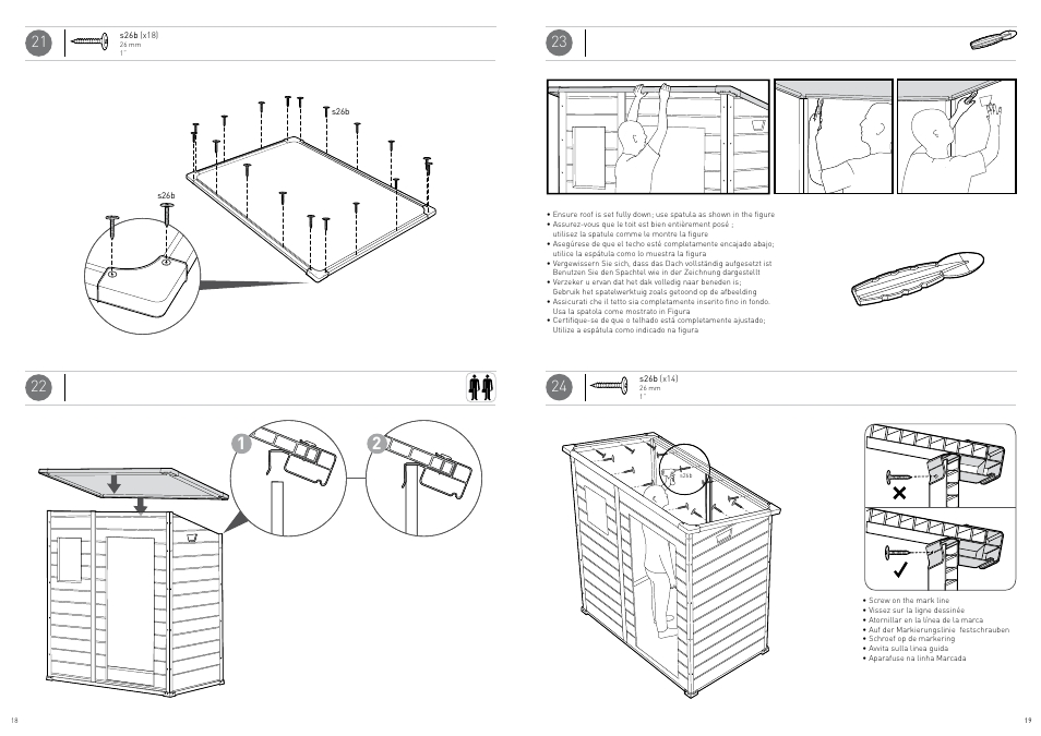 Keter Manor Pent 6x4 User Manual | Page 10 / 17