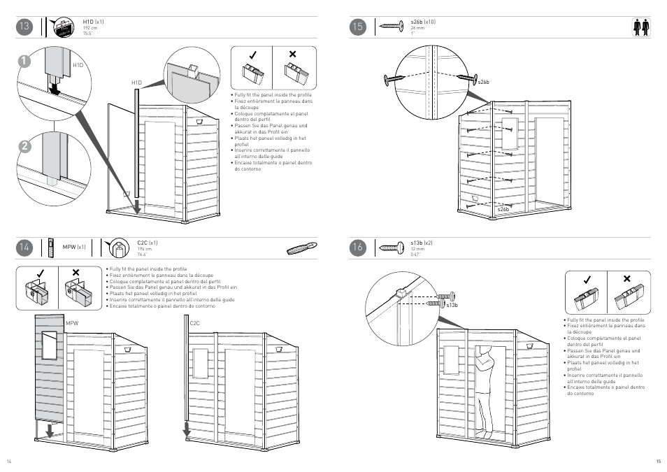 Keter Manor Pent 6x4 User Manual | Page 8 / 17
