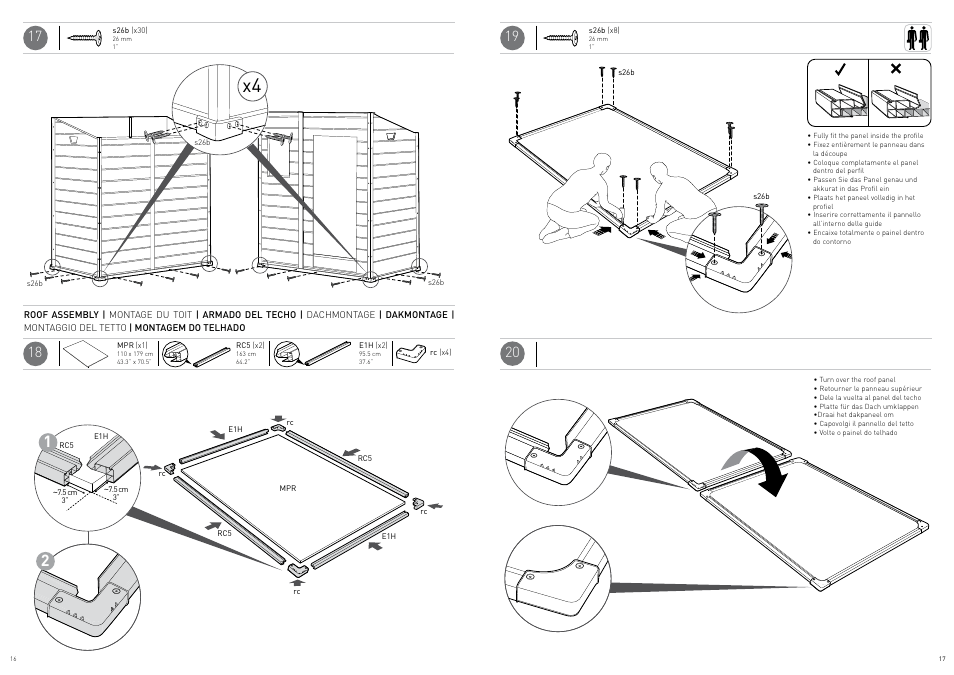 Keter Manor Pent 6x4 User Manual | Page 9 / 17