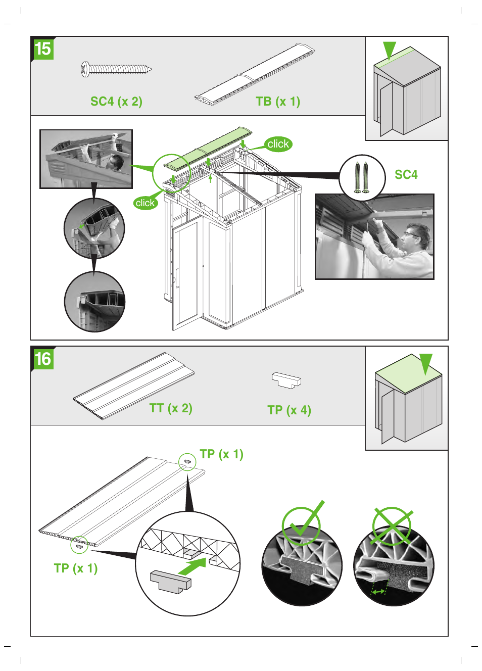 Keter Pent 4x6 User Manual | Page 16 / 32