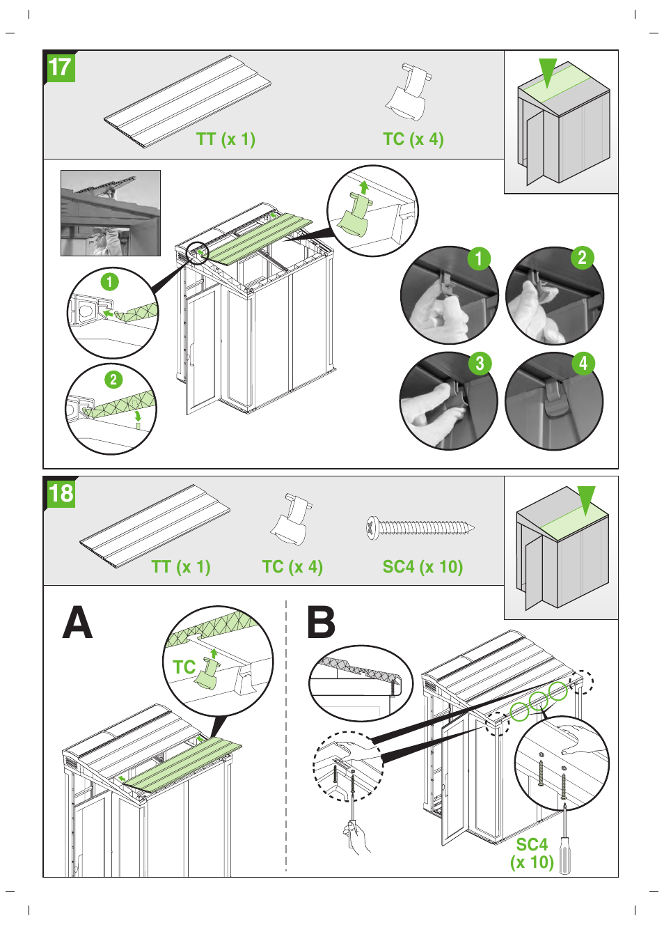 Keter Pent 4x6 User Manual | Page 17 / 32