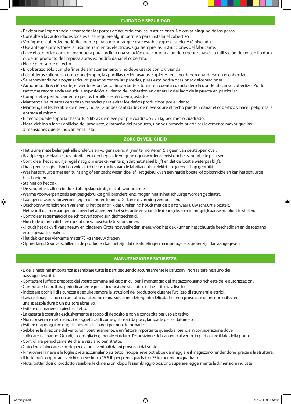 Keter Pent 4x6 User Manual | Page 29 / 32