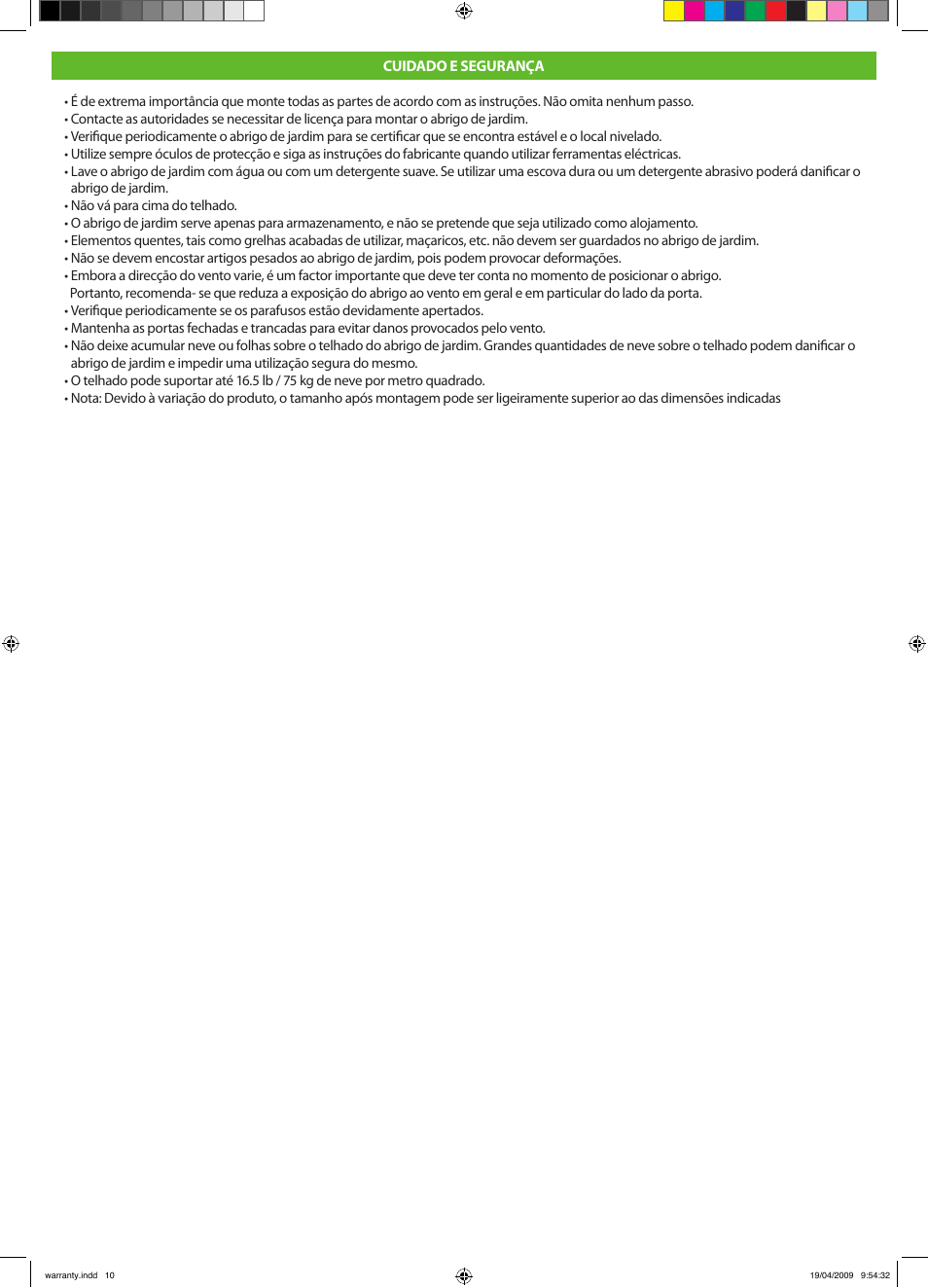 Keter Pent 4x6 User Manual | Page 30 / 32