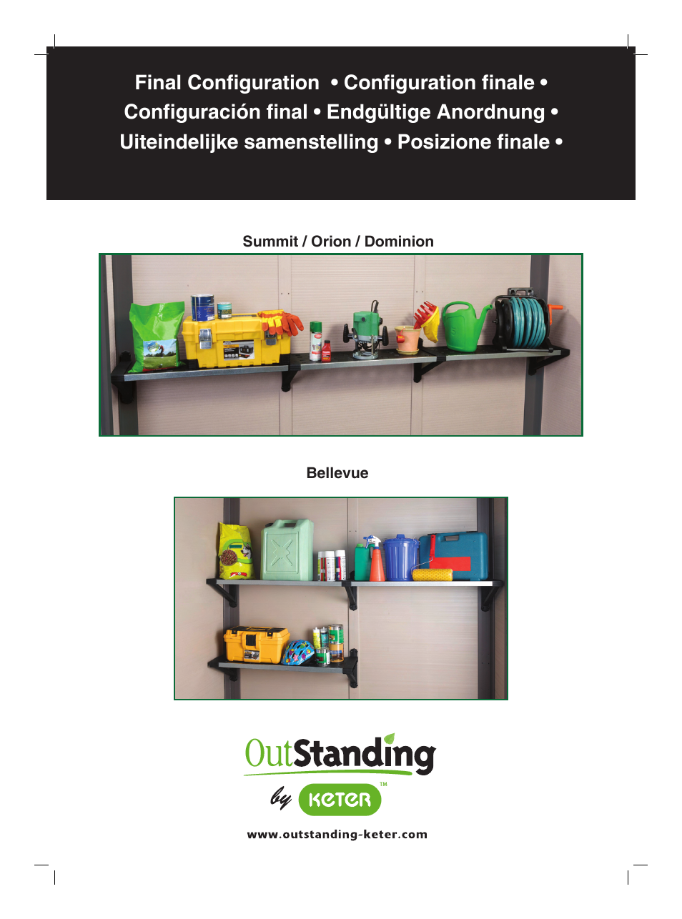 Keter Tri-Panel Shelf Kit Sierra User Manual | Page 6 / 8