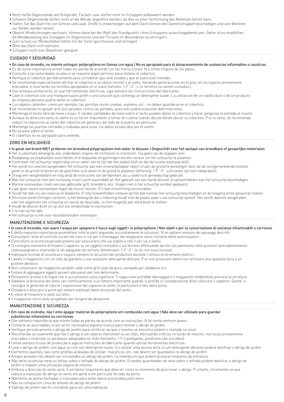 Keter Wooden Loft Kit Infinity User Manual | Page 10 / 12