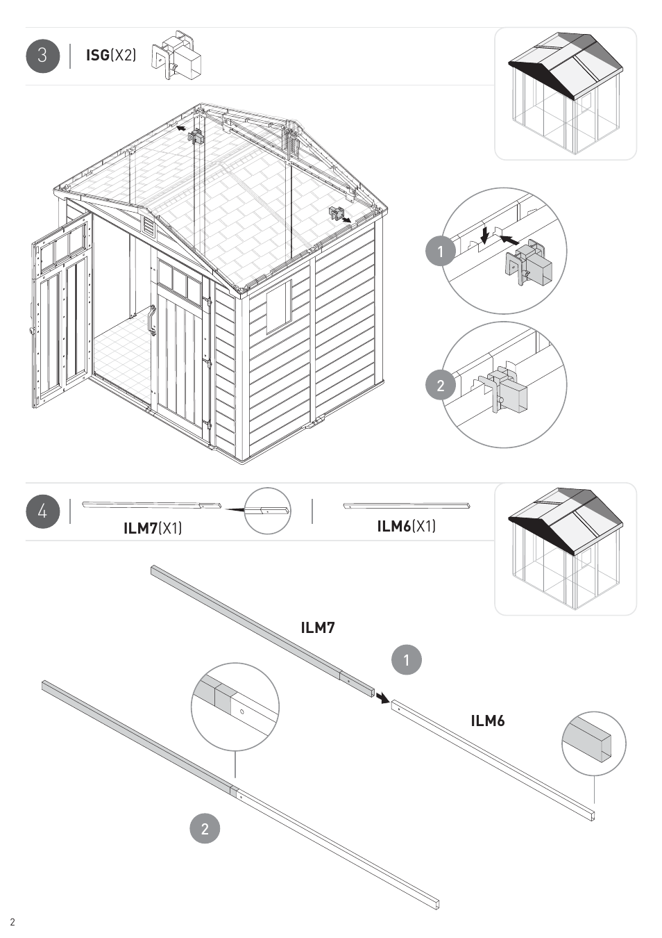 Keter Wooden Loft Kit Infinity User Manual | Page 4 / 12