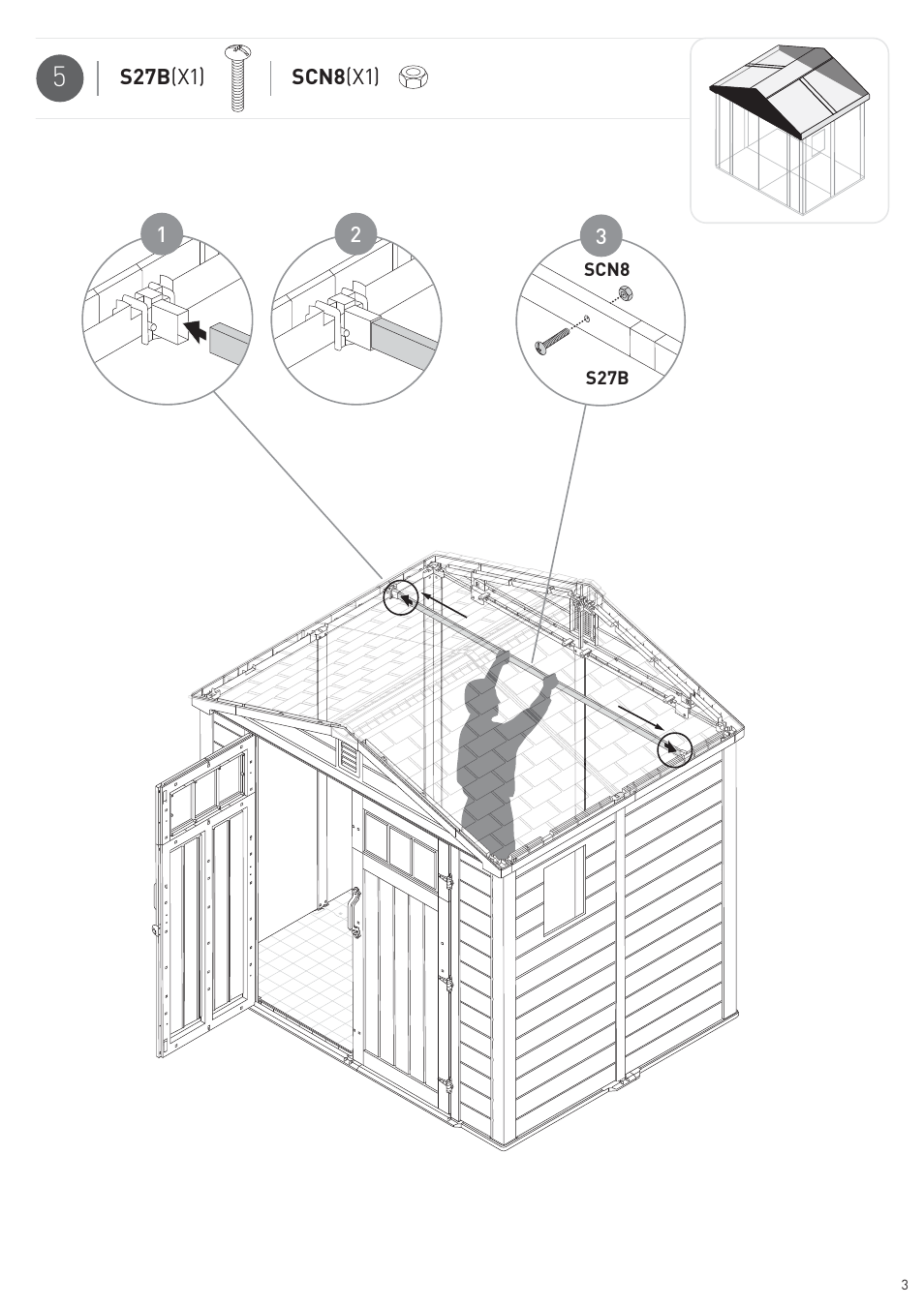 Keter Wooden Loft Kit Infinity User Manual | Page 5 / 12