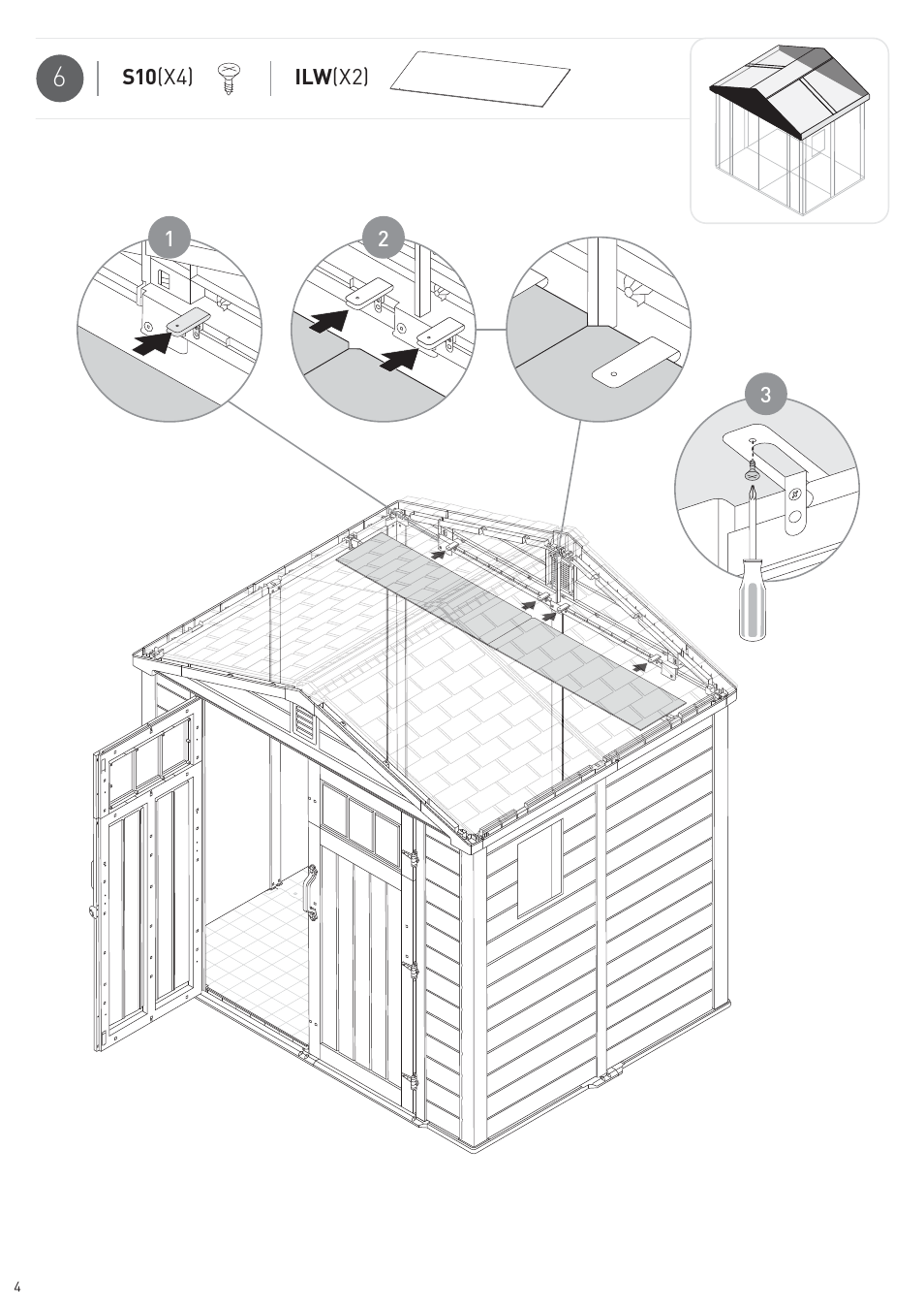 Keter Wooden Loft Kit Infinity User Manual | Page 6 / 12