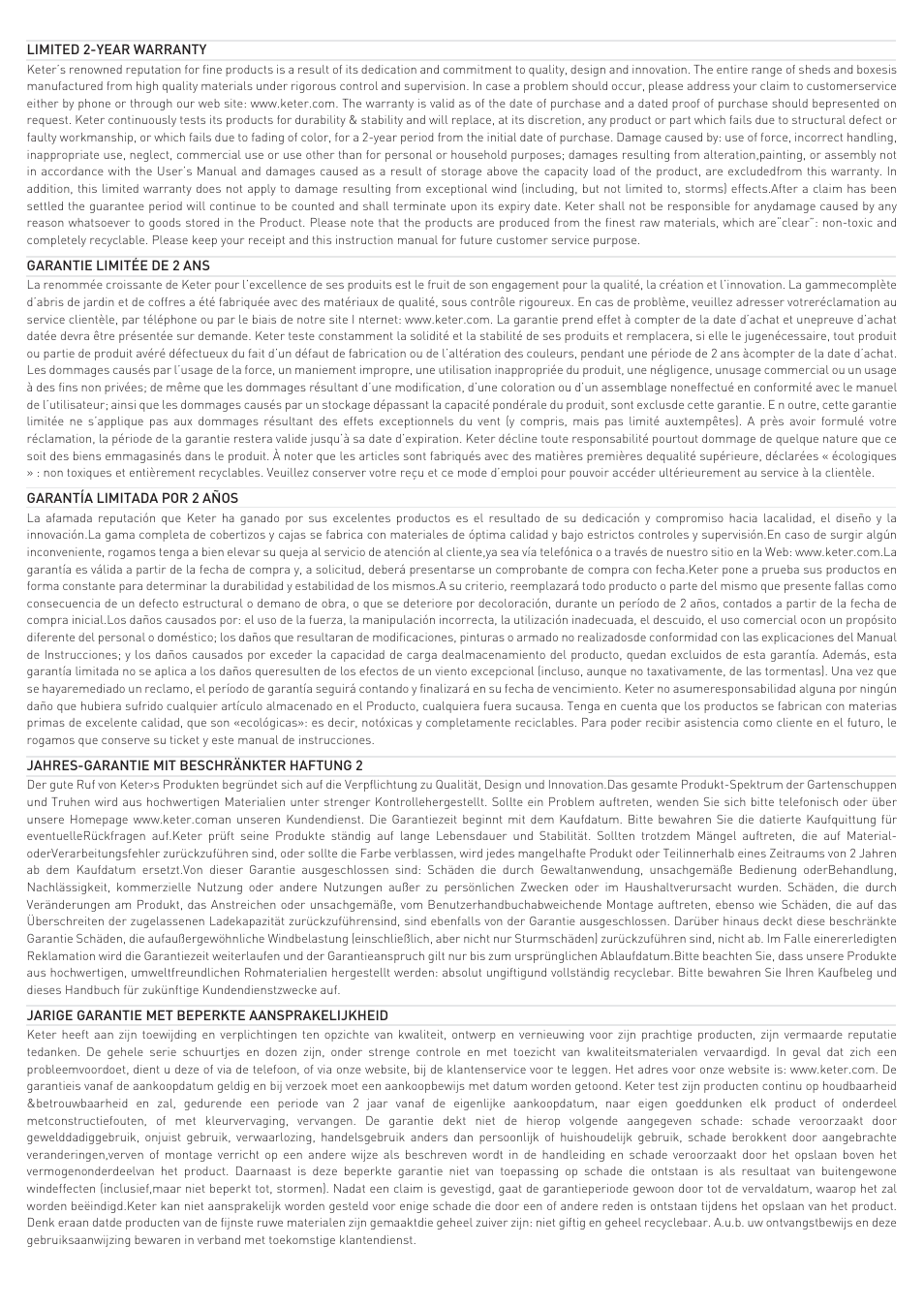 Keter Wooden Loft Kit Infinity User Manual | Page 8 / 12