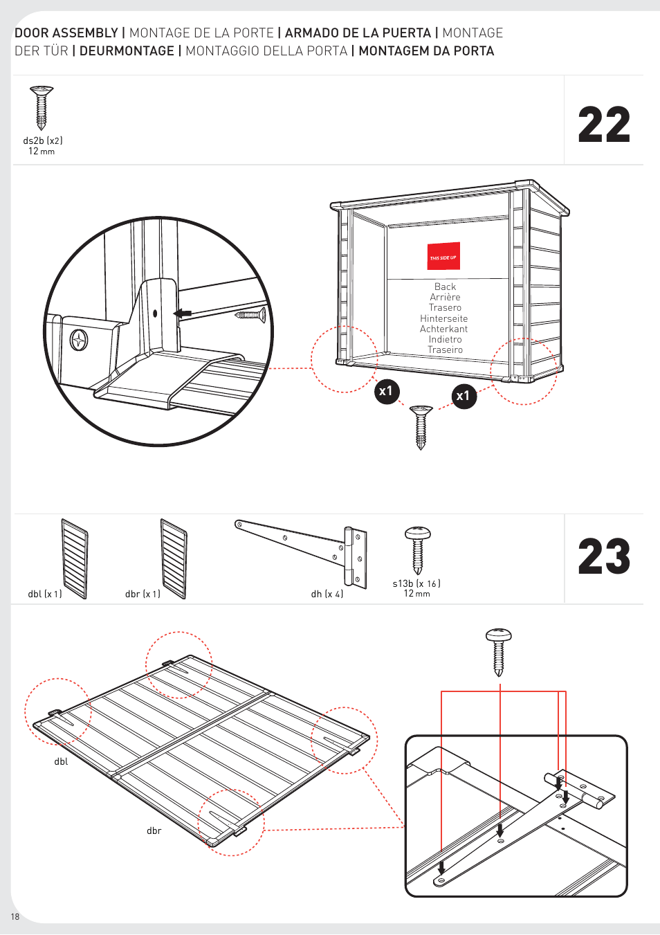 Keter Bikes, Bins & More User Manual | Page 18 / 24