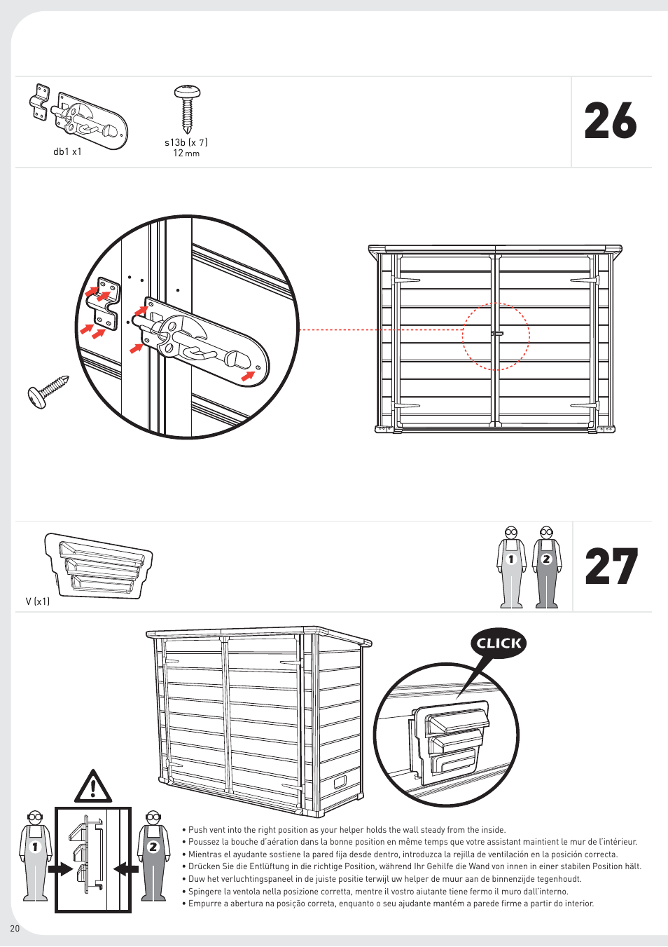 Keter Bikes, Bins & More User Manual | Page 20 / 24