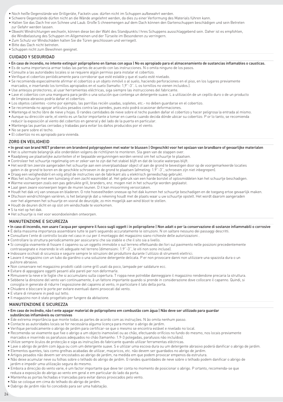 Keter Bikes, Bins & More User Manual | Page 24 / 24
