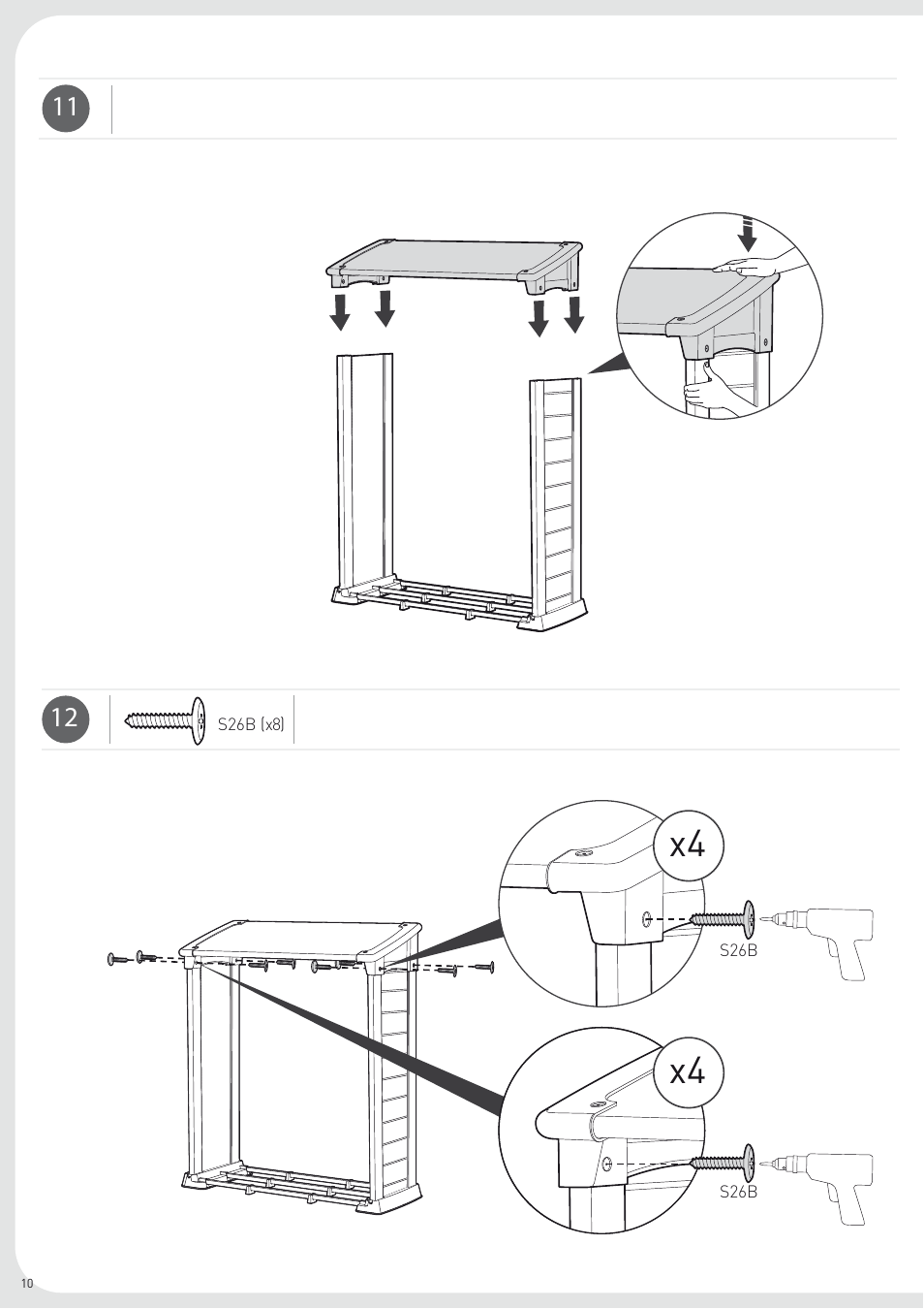 Keter Firewood Shelter User Manual | Page 10 / 16