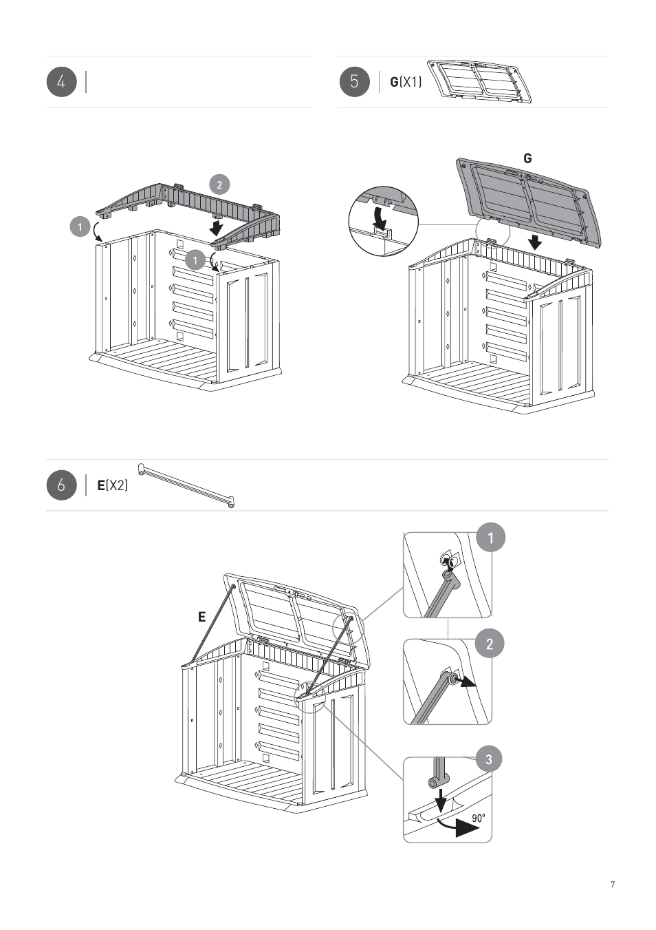 Keter Garden Shed User Manual | Page 7 / 16