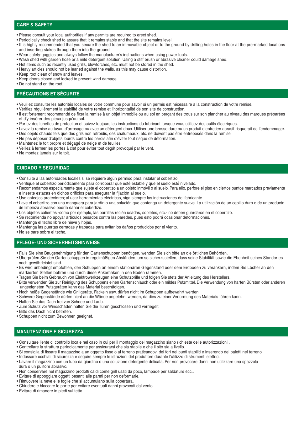 Keter GreatSpace Wide Shed User Manual | Page 9 / 12