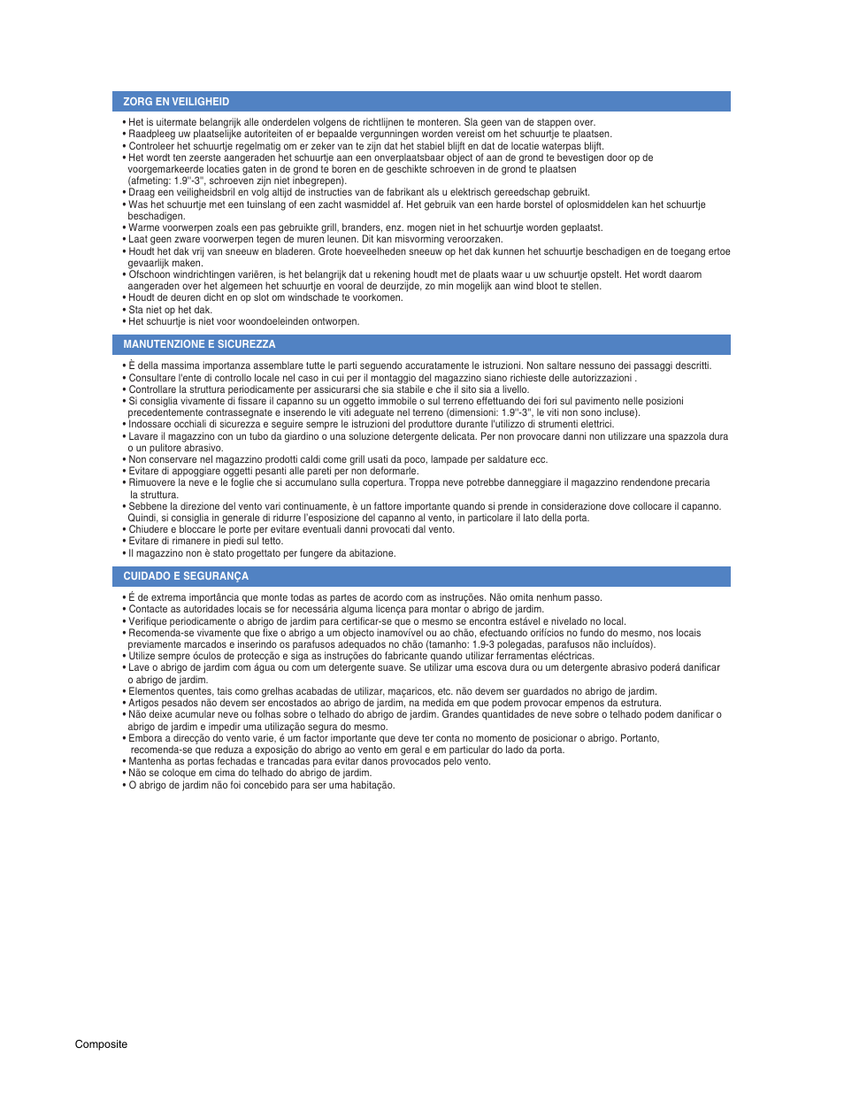 Keter High Garden Shed User Manual | Page 11 / 12