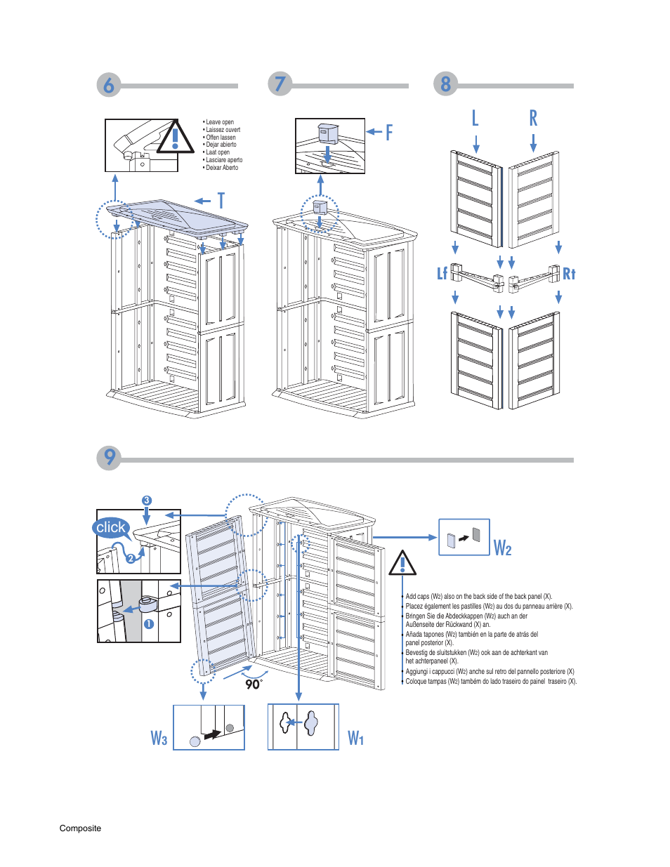 Lf rt, Click | Keter High Garden Shed User Manual | Page 5 / 12