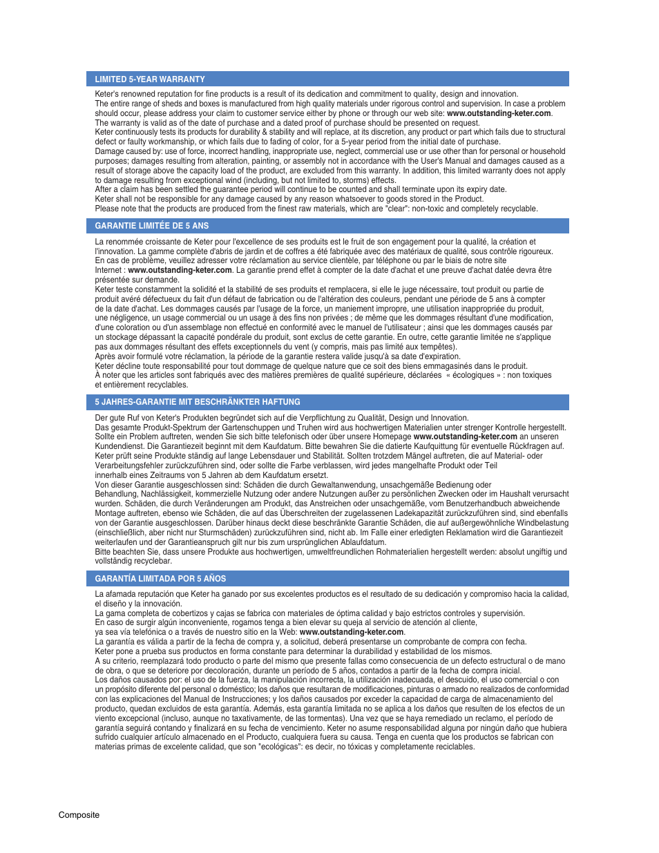 Keter High Garden Shed User Manual | Page 8 / 12