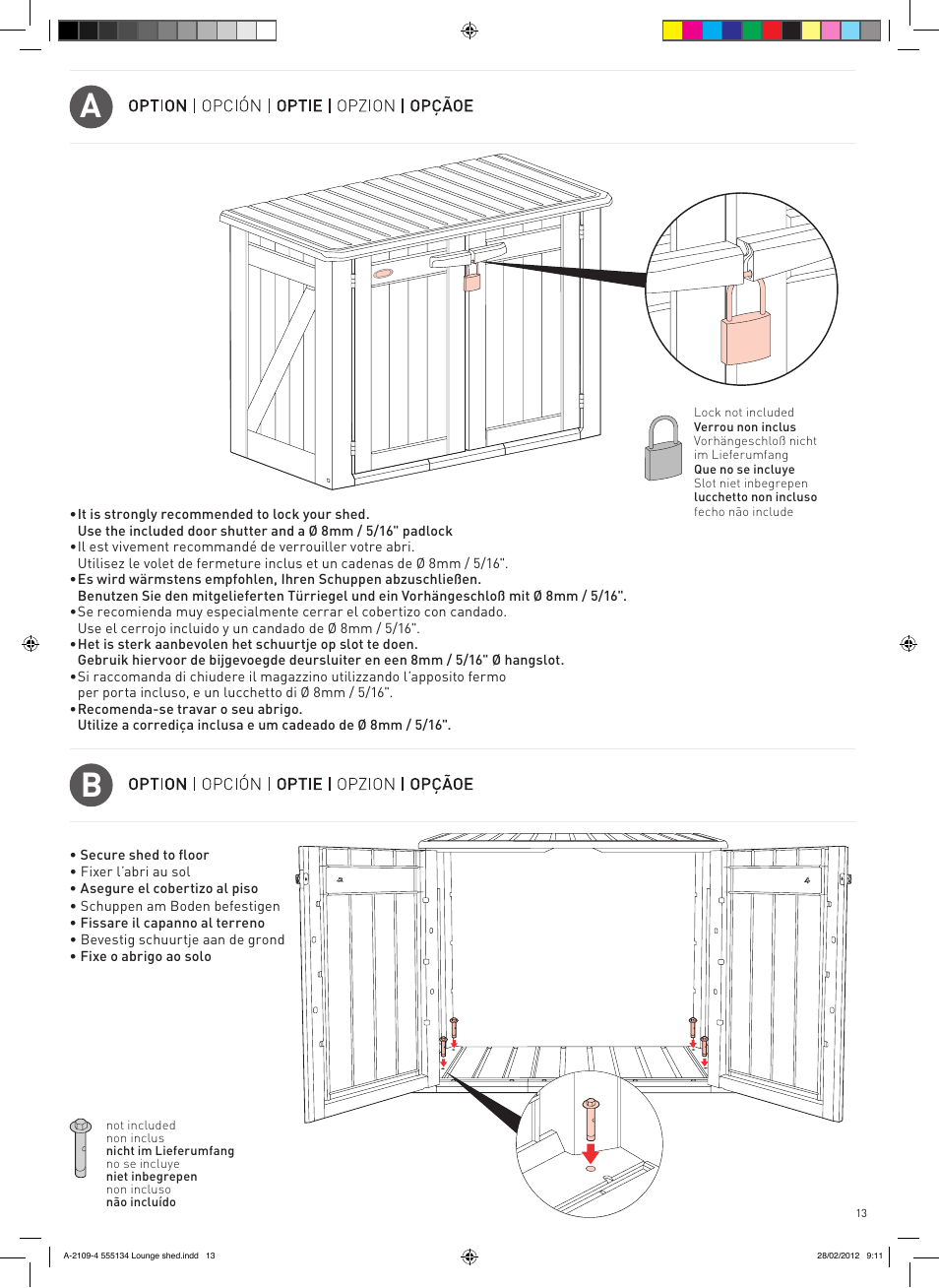 Keter Lounge Shed User Manual | Page 13 / 16