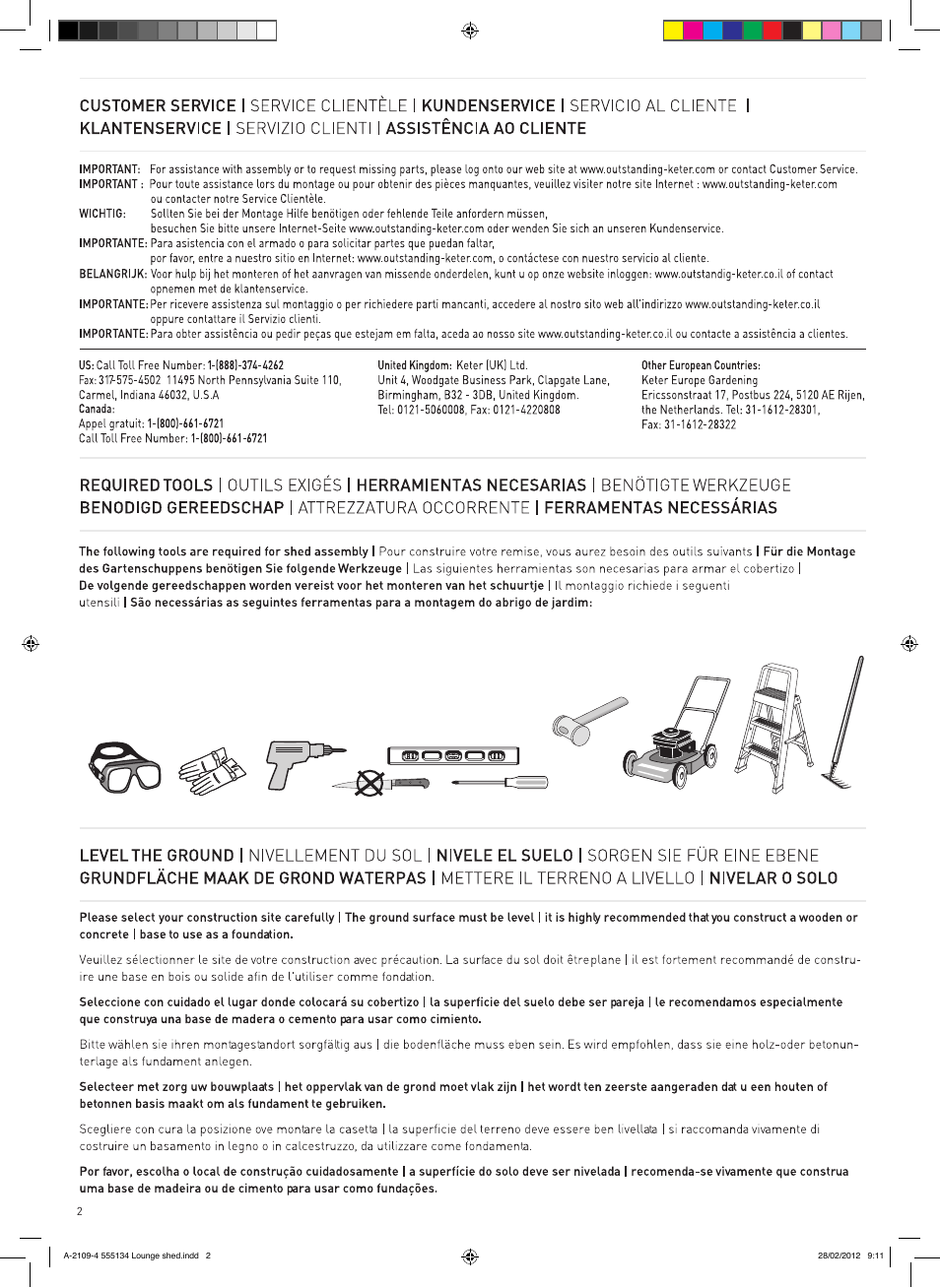 Keter Lounge Shed User Manual | Page 2 / 16