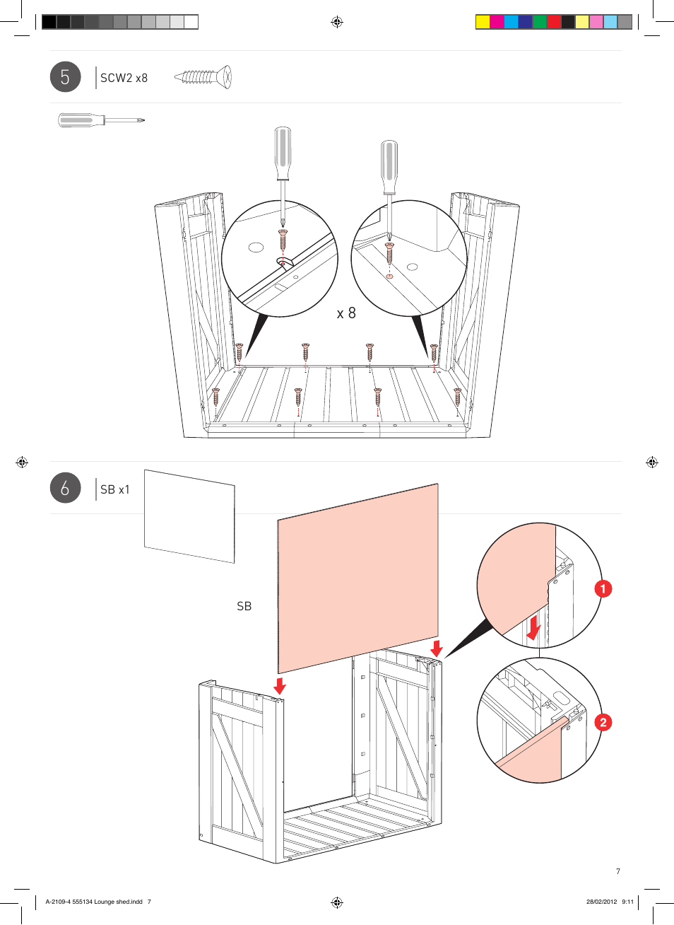 Keter Lounge Shed User Manual | Page 7 / 16