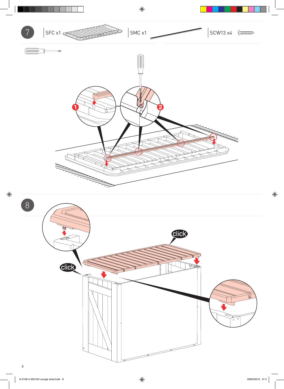 Keter Lounge Shed User Manual | Page 8 / 16