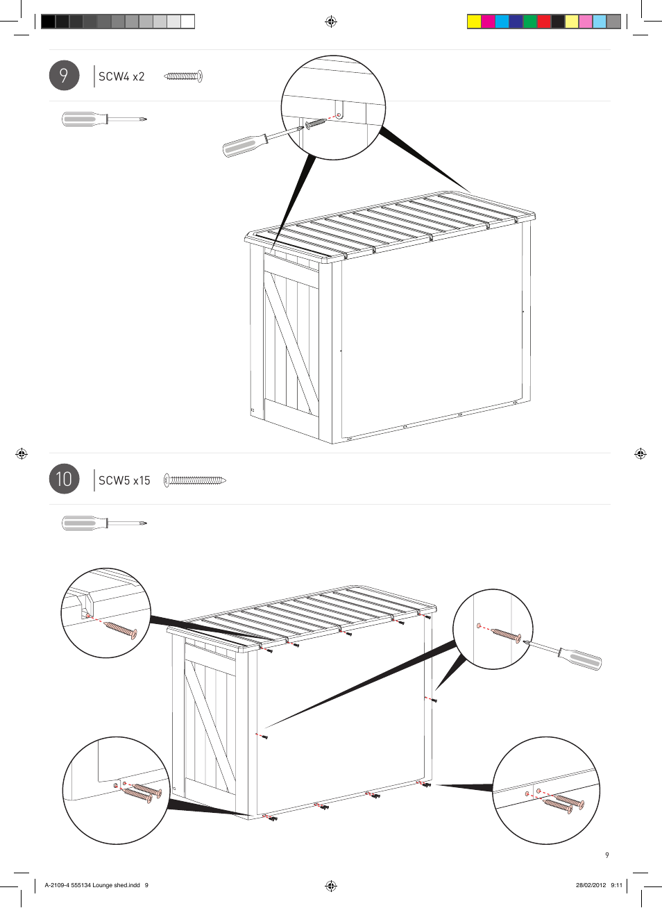 Keter Lounge Shed User Manual | Page 9 / 16