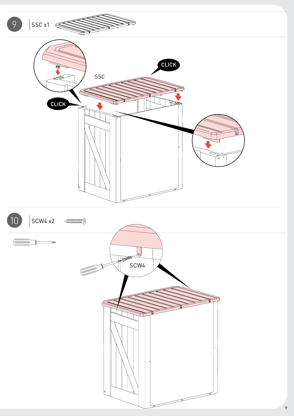 Keter Midi Store User Manual | Page 9 / 16