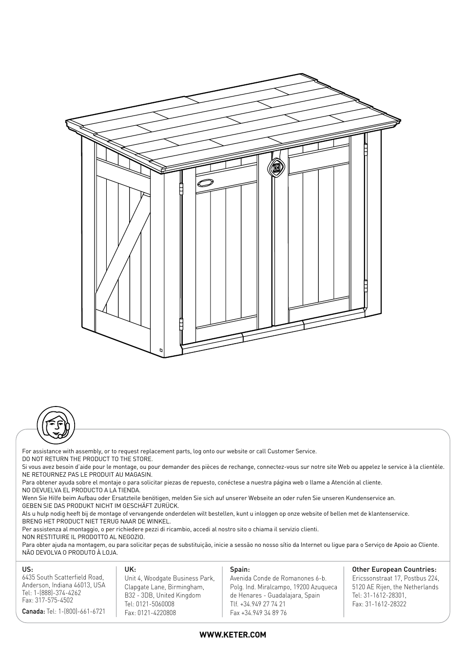 Keter Store It Out XL User Manual | Page 11 / 11
