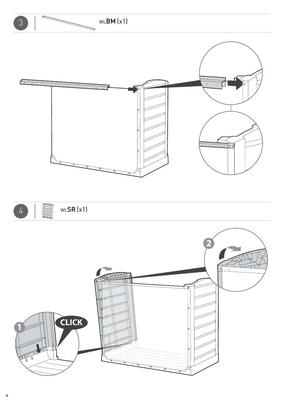 Click | Keter Store-It-Out Arc User Manual | Page 6 / 20