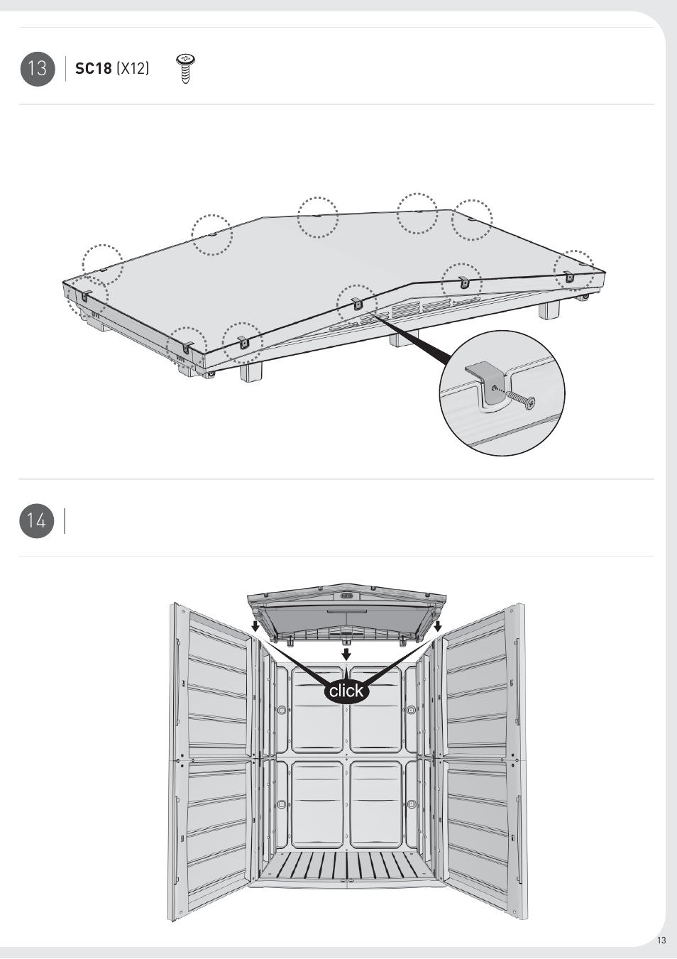 Keter Woodland High User Manual | Page 13 / 19