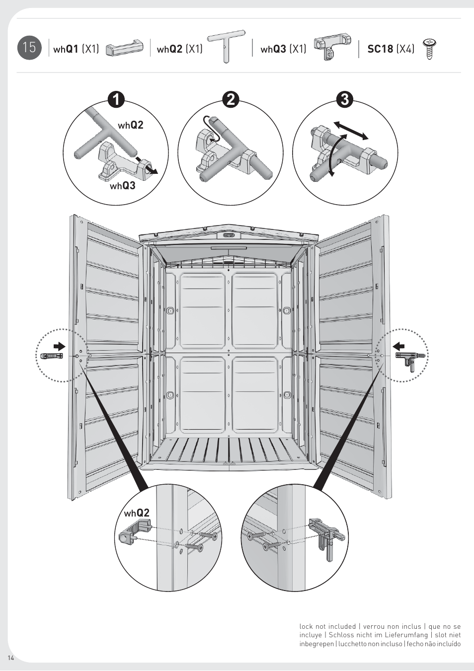 Keter Woodland High User Manual | Page 14 / 19