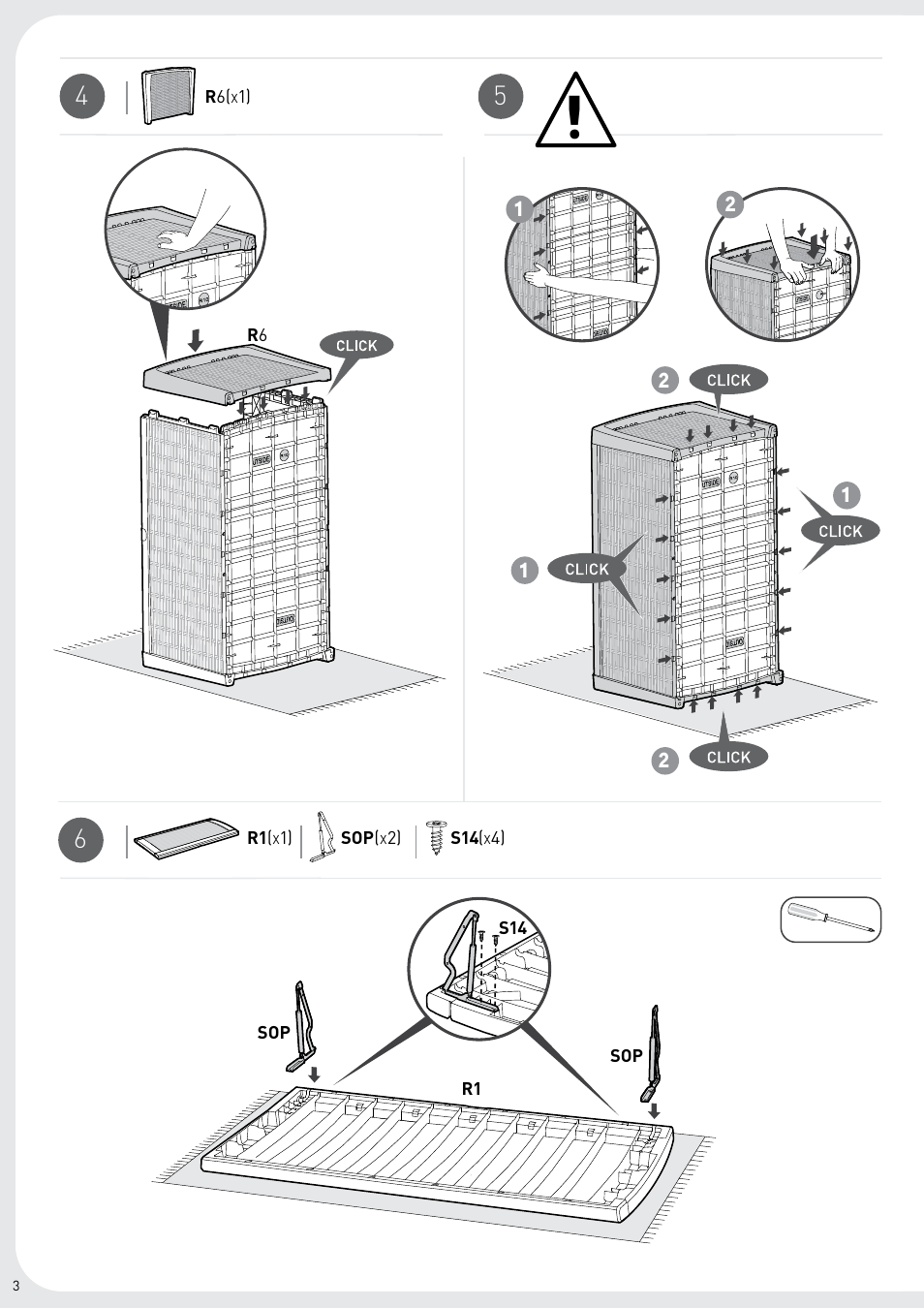 Keter Borneo Storage Box User Manual | Page 4 / 8