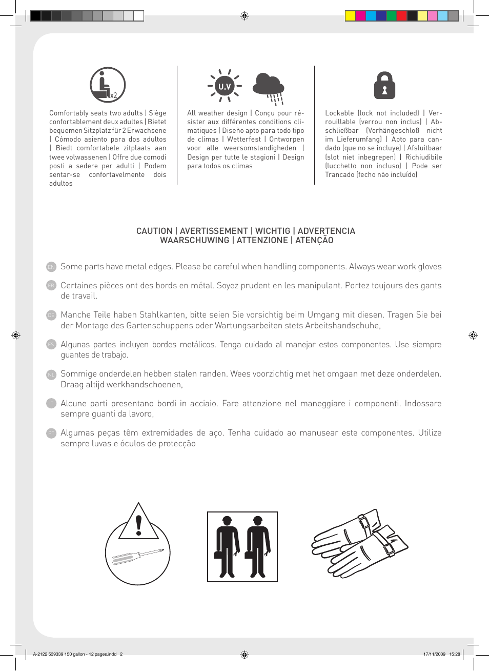 Keter Jumbo Deck Box User Manual | Page 2 / 12