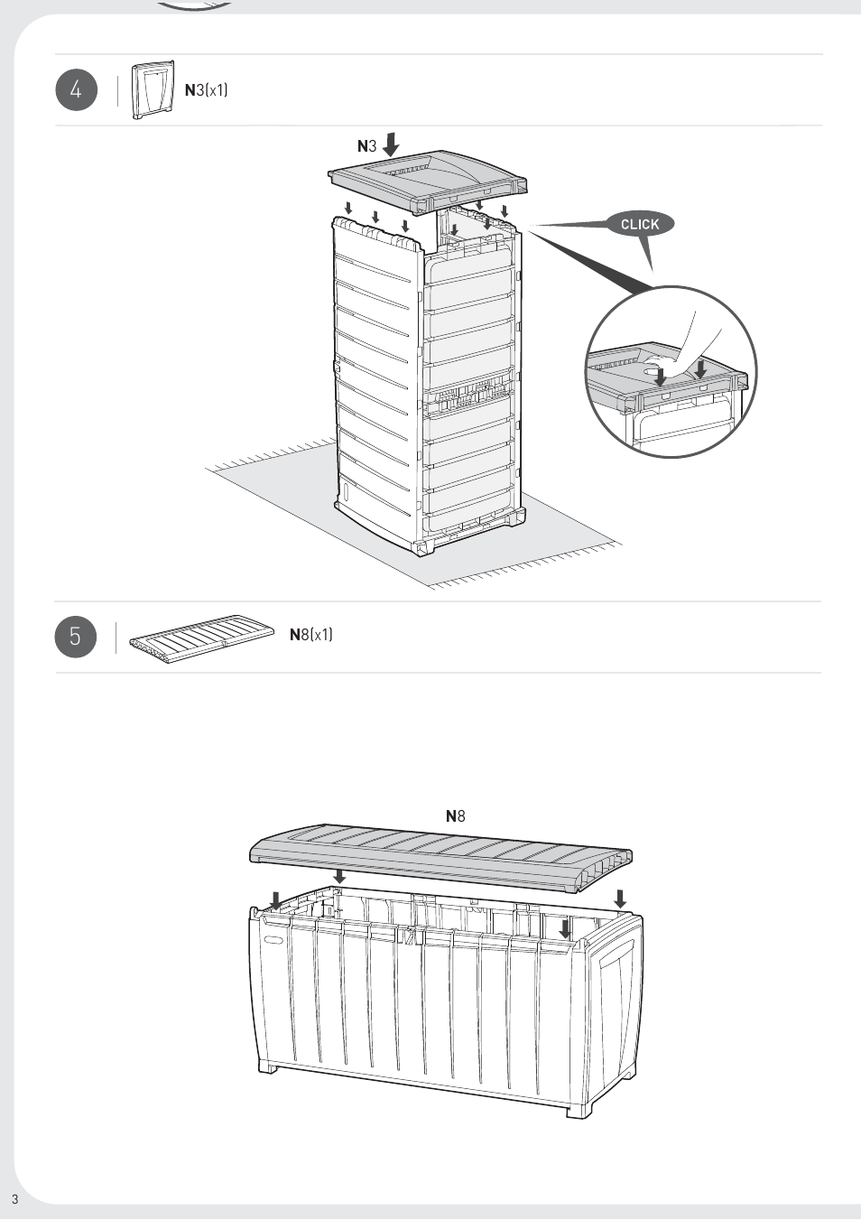 Keter Novel Storage Box User Manual | Page 4 / 8