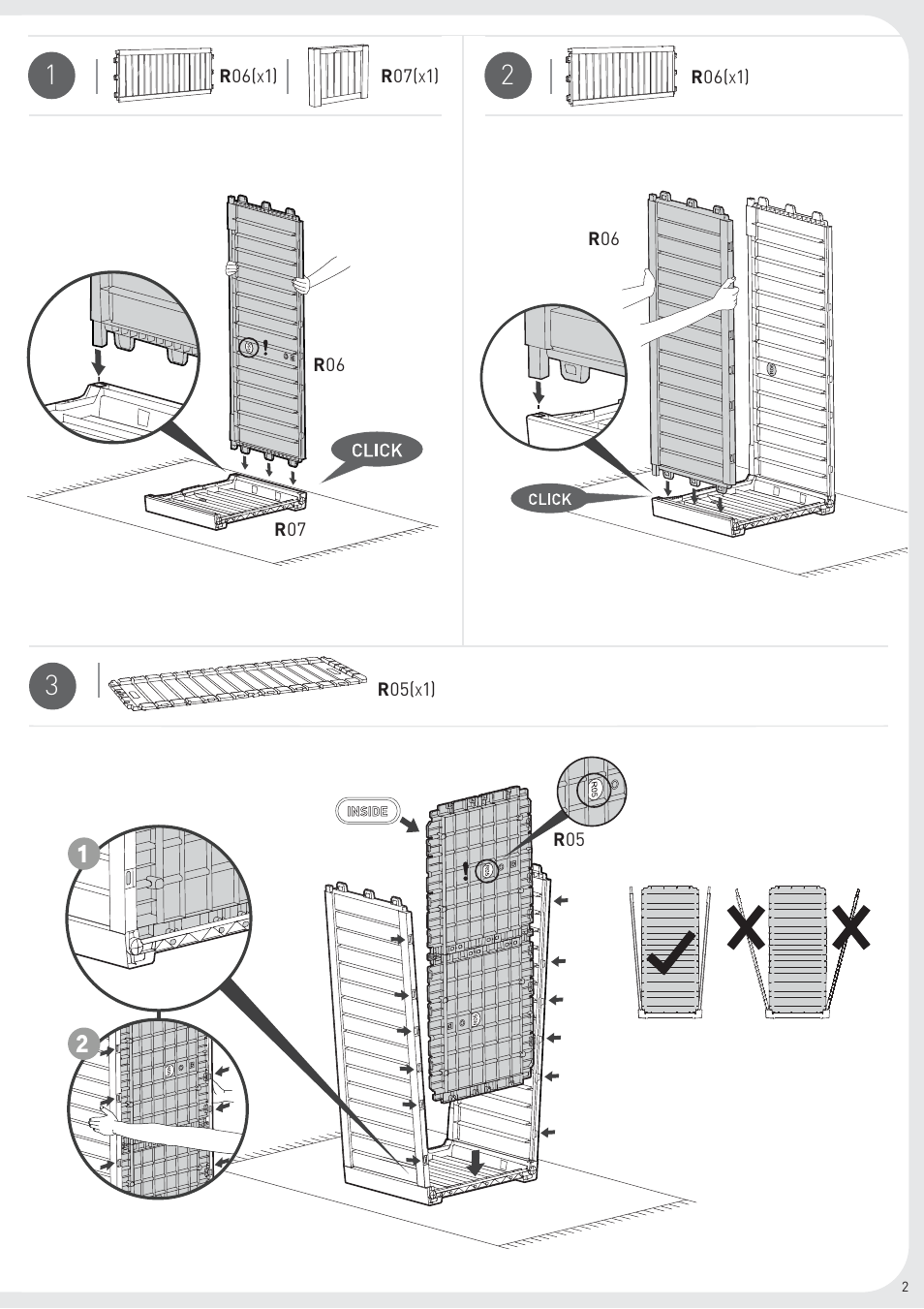 Keter Rockwood Deck Box User Manual | Page 3 / 8