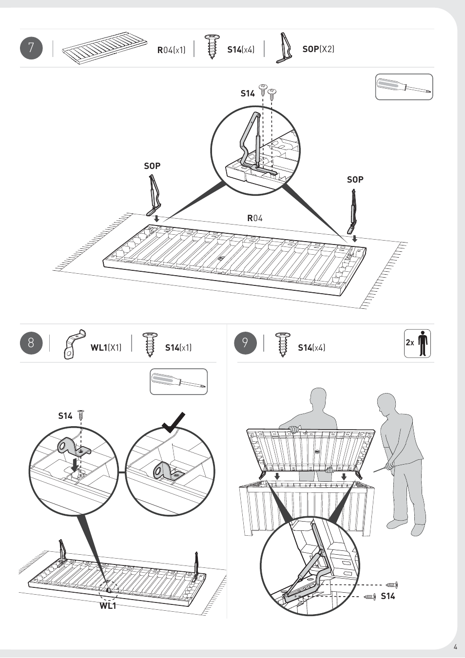 Keter Rockwood Deck Box User Manual | Page 5 / 8