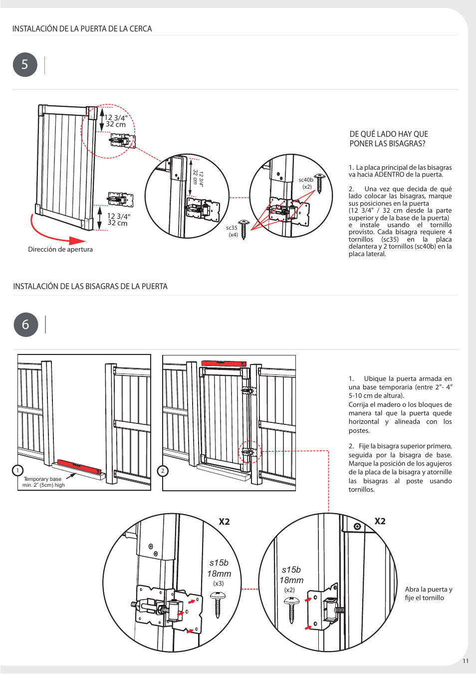 Keter Privacy Gate 4x6 User Manual | Page 11 / 28